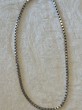 Tiffany & Co. Silver Box Chain Necklace